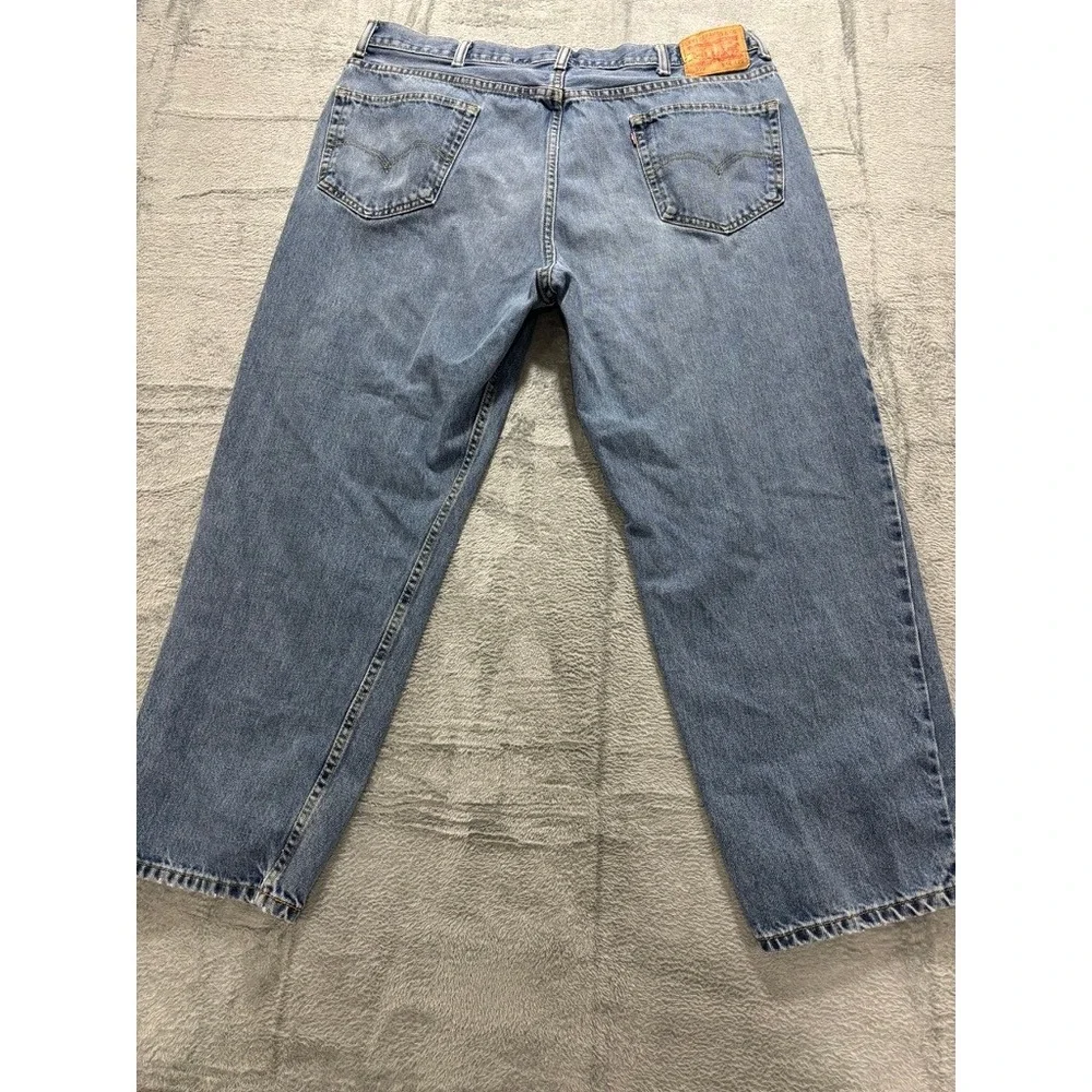 Levis 550 Jeans Mens‎ 42x29 Light Wash Relaxed Fit Straight Leg Denim Pants